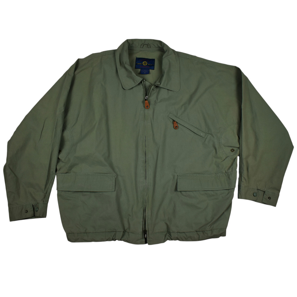 Vintage Men's Green Gorpcore Jacket Medium Windbreaker Grunge Outerwear 90s Y2K